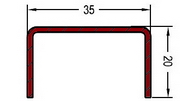 Армирующий профиль Рехау 35х20х1,5 мм Артикул 245536